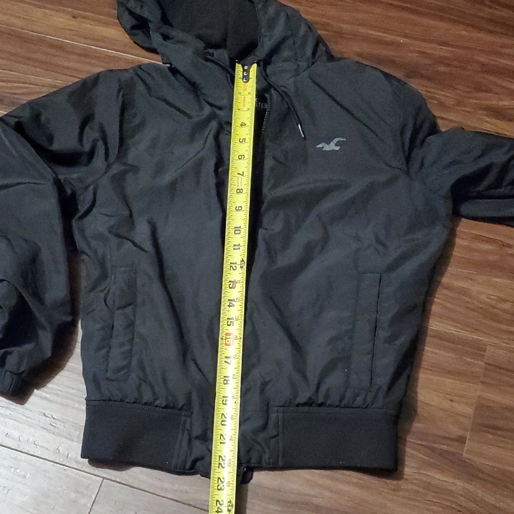 Hollister Charcoal Hooded Jacket - Picture 8 of 8